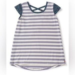 Matilda Jane 435 Wish You Were Here Tunic Top Cotton Stripe Size 10 Like New